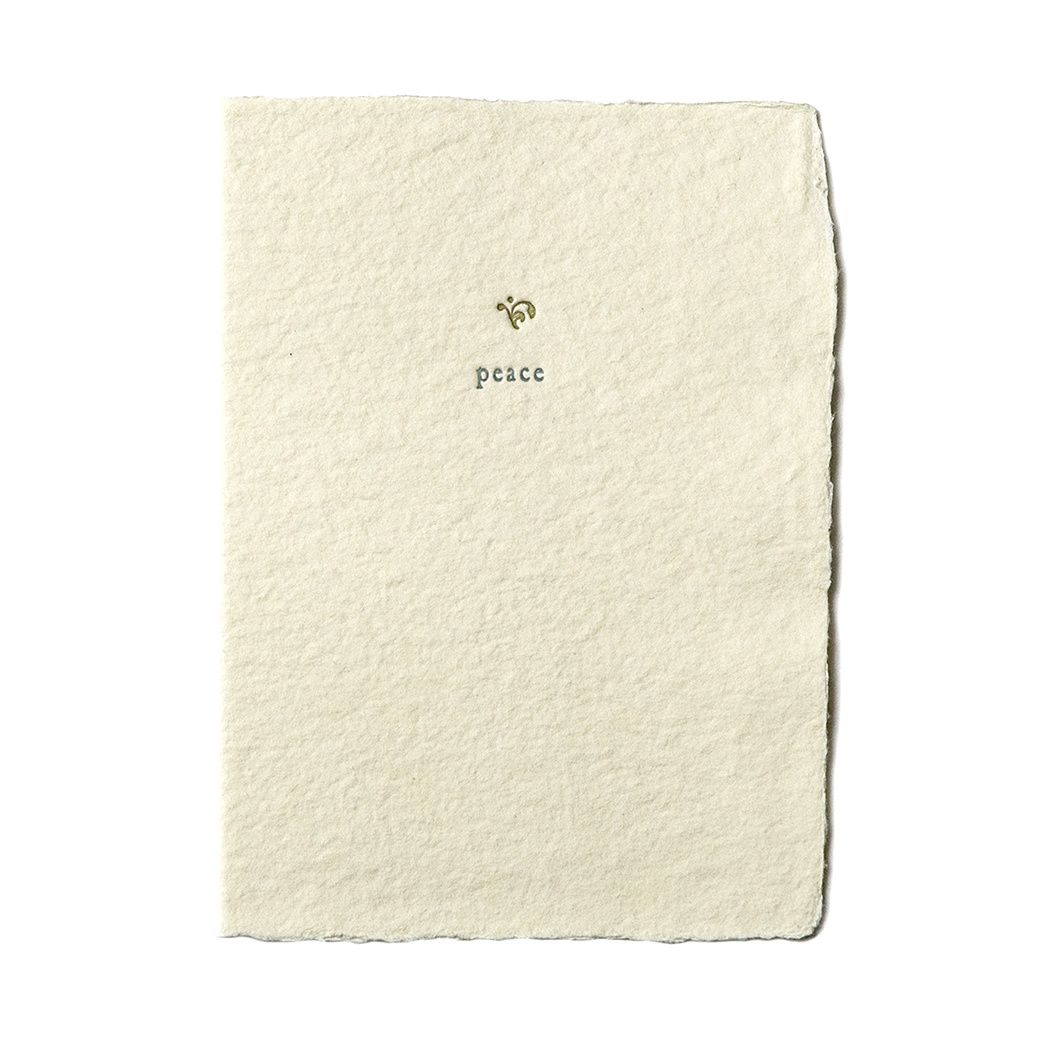 Peace Small Salutation Letterpress Card