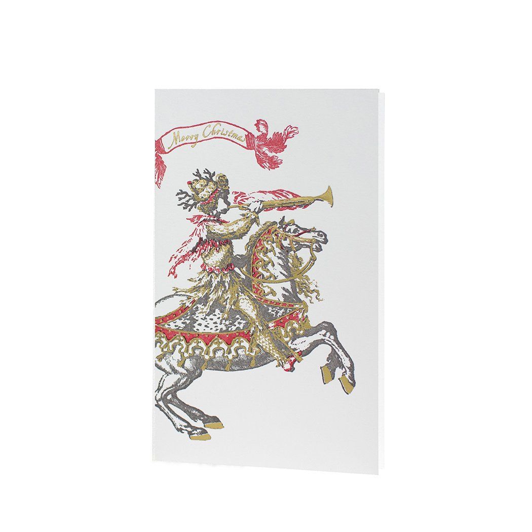 Merry Christmas Horse Museum Collection Letterpress Card