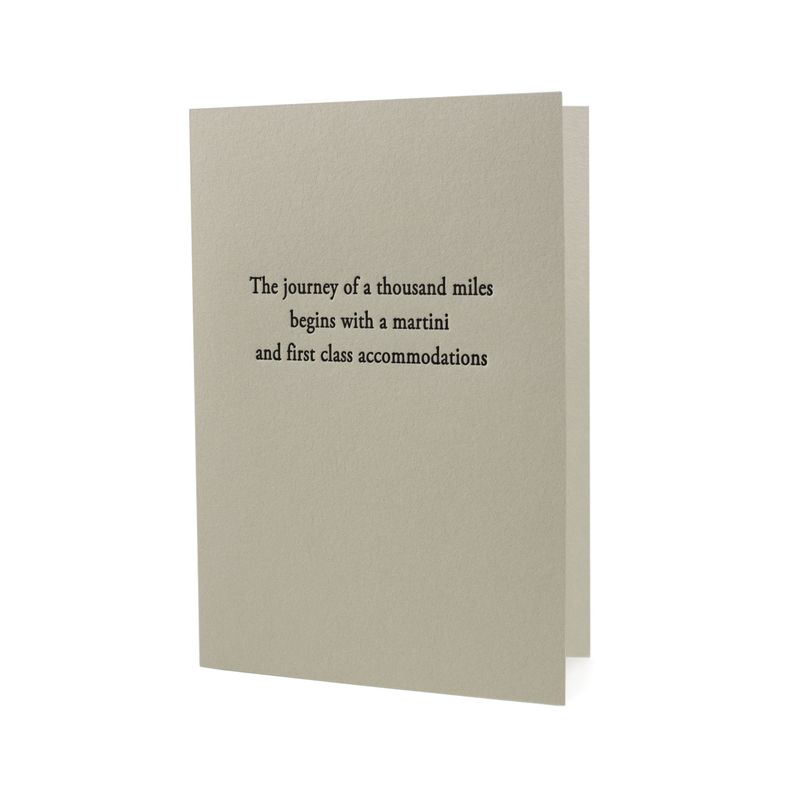 Journey of a Thousand Miles Letterpress Card