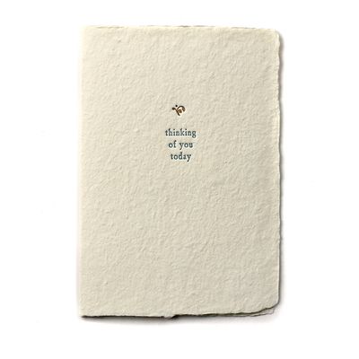 Thinking of You Today Small Salutation Letterpress Card