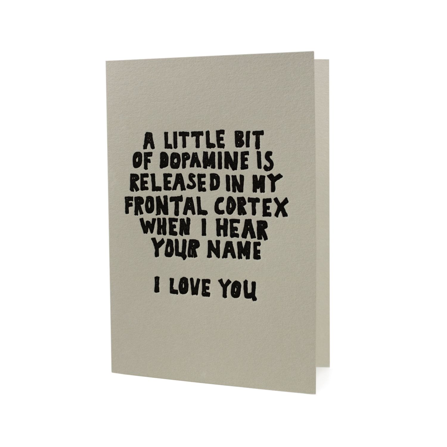 Little Bit of Dopamine Love Letterpress Card