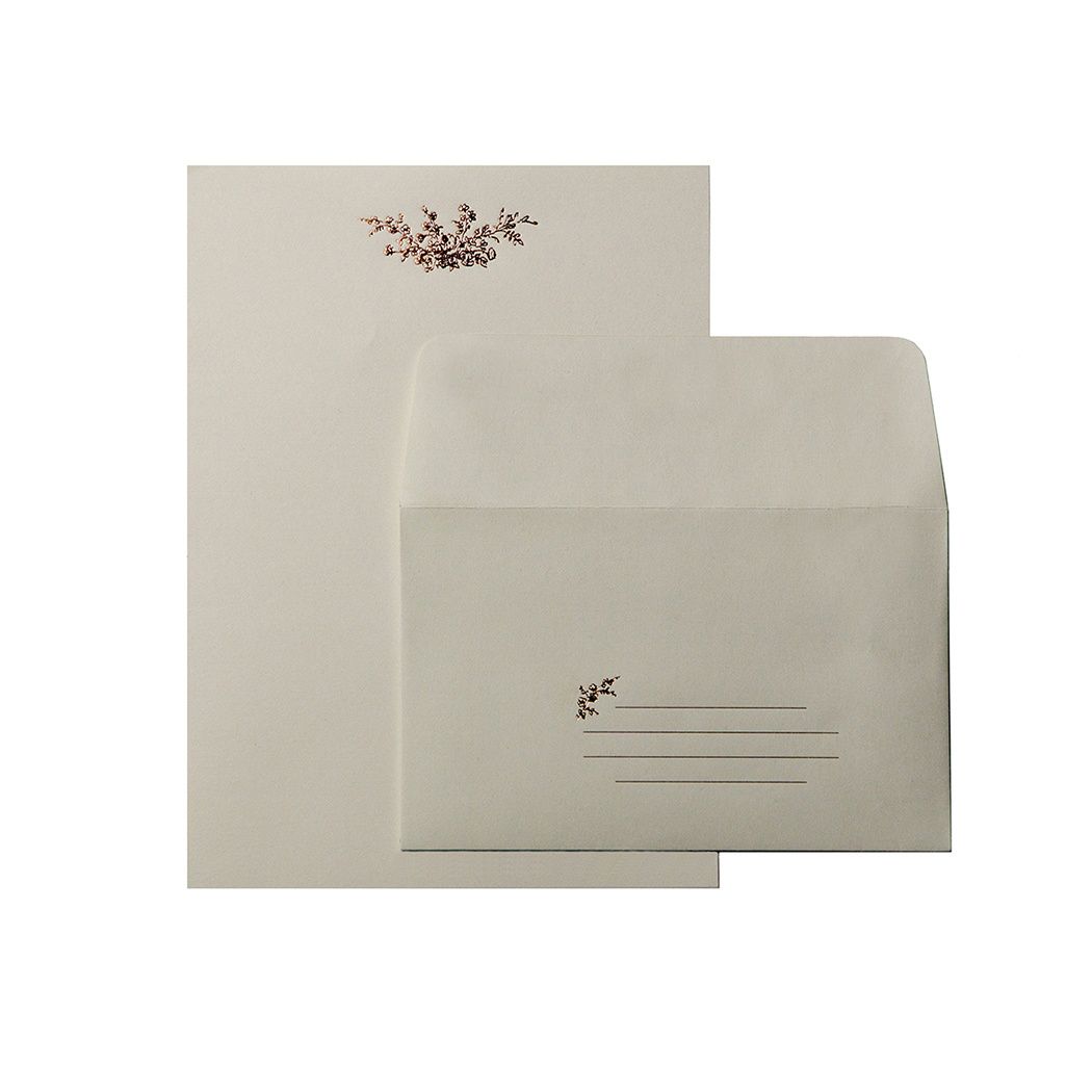Rose Bouquet Letterpress Letter Set