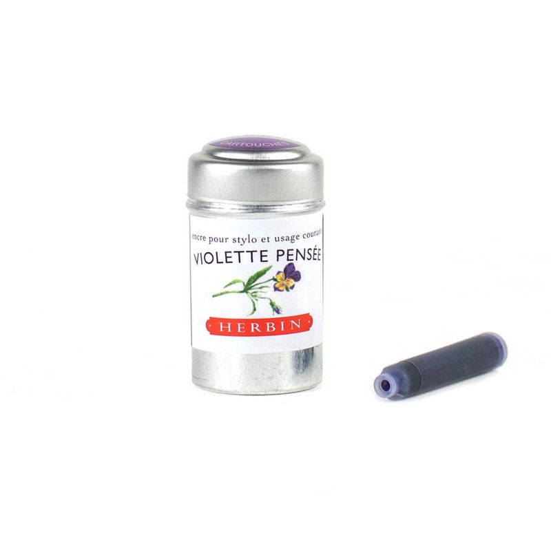J. Herbin Violette Pensee Ink Cartridges