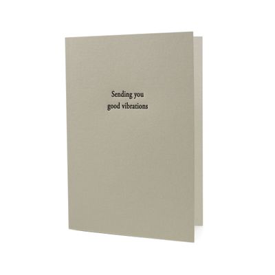 Sending You Good Vibrations Letterpress Card