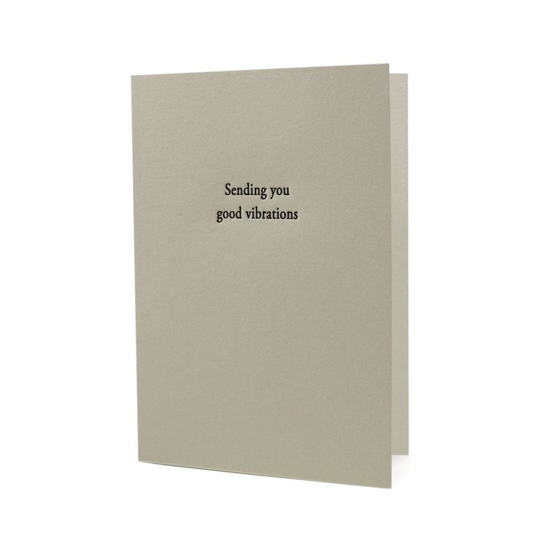 Sending You Good Vibrations Letterpress Card