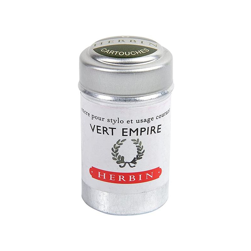 J. Herbin Vert Empire Ink Cartridges