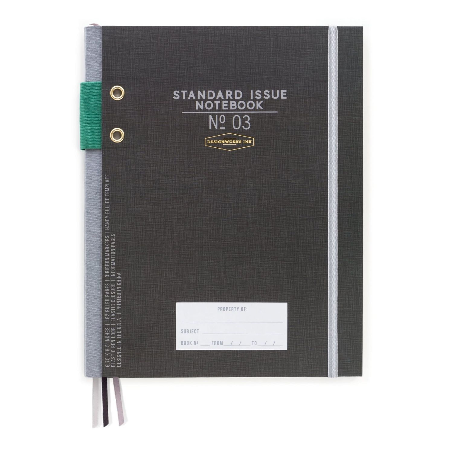 Standard Issue Notebook No. 3 Black