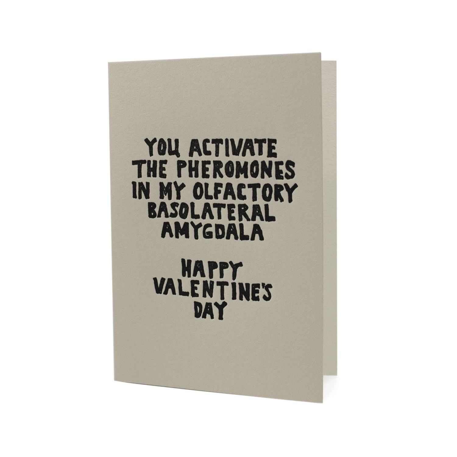 You Activate the Pheromones Letterpress Card