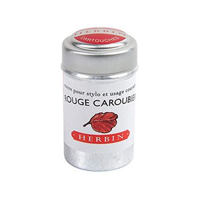 J. Herbin Rouge Caroubier Ink Cartridges
