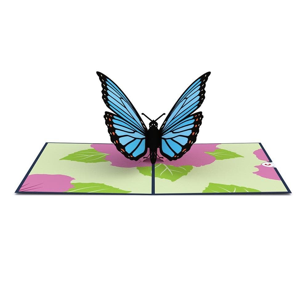 Blue Morpho Butterfly Pop-Up Card