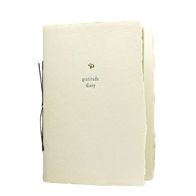Gratitude Diary Small Salutation Letterpress Diary