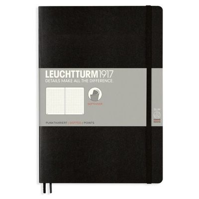 Leuchtturm B5 Composition Black Softcover Notebook Dotted