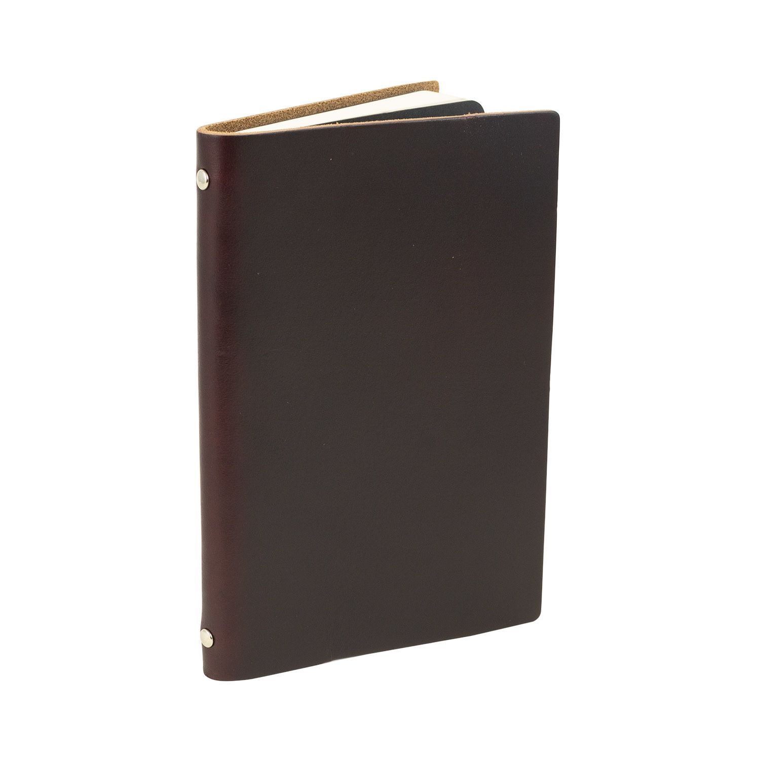 Leather Pocket Notebook - Burgundy