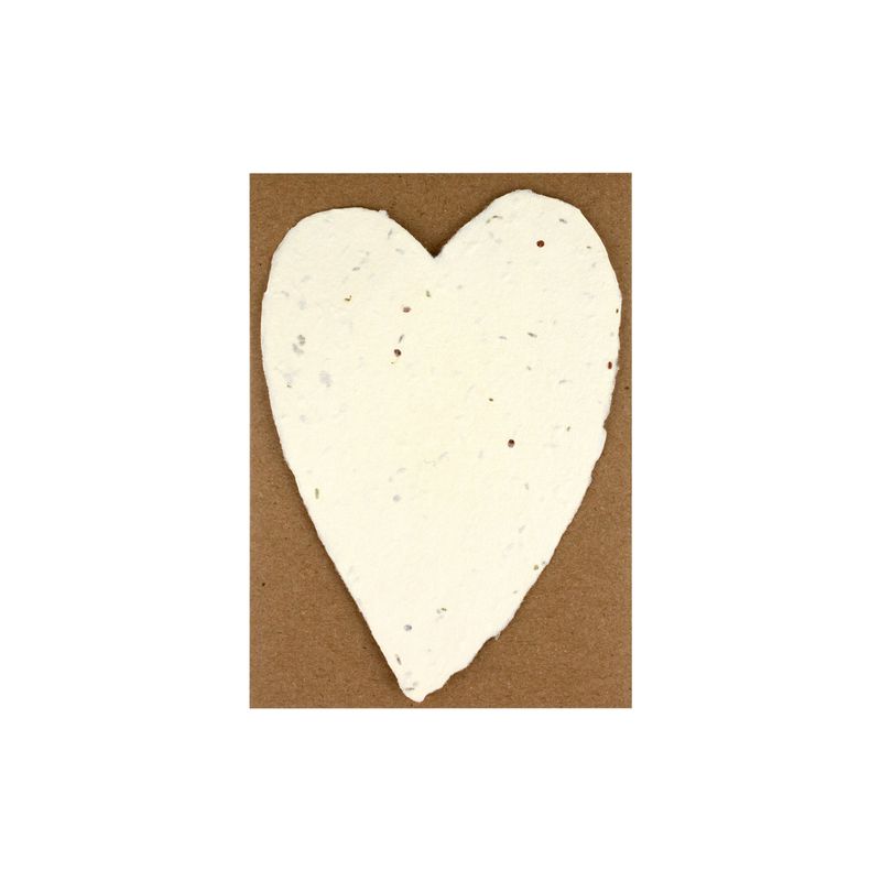 Small Seed Handmade Paper Heart