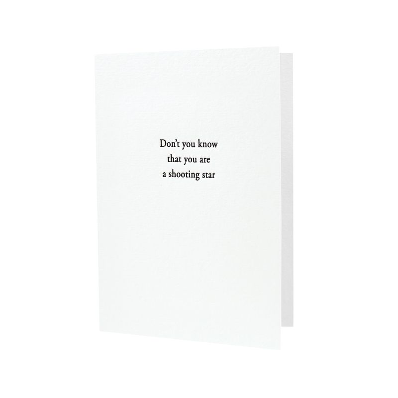You Are a Shooting Star Letterpress Card