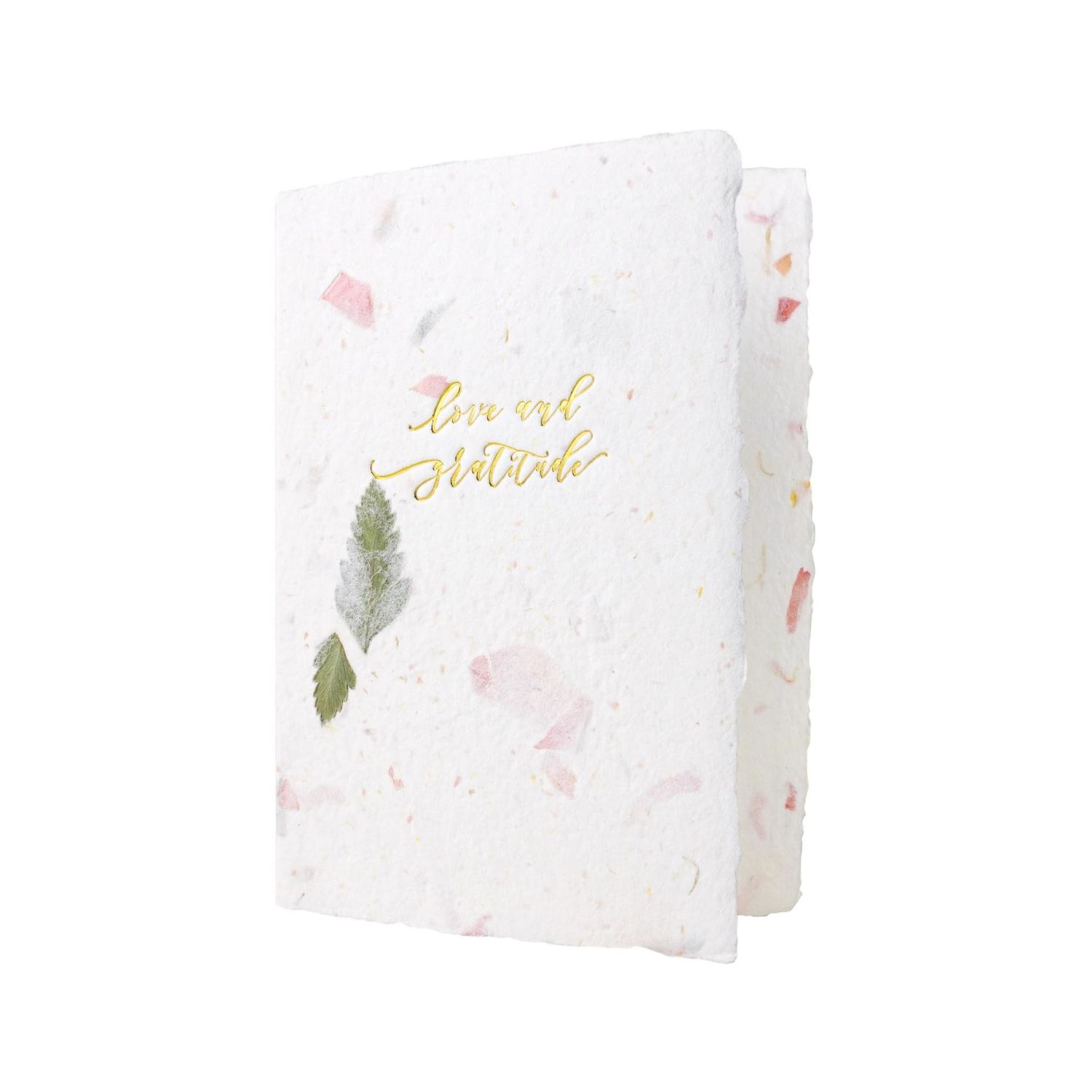 Love and Gratitude Love in Flowers Letterpress Card