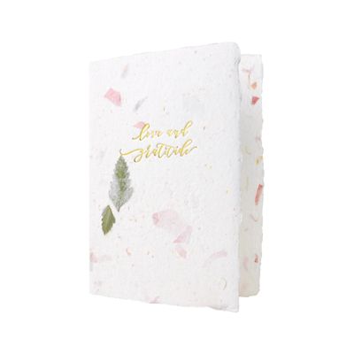 Love and Gratitude Love in Flowers Letterpress Card