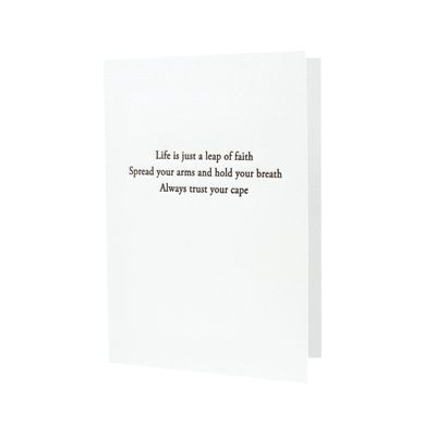 Life is Just a Leap of Faith Letterpress Card