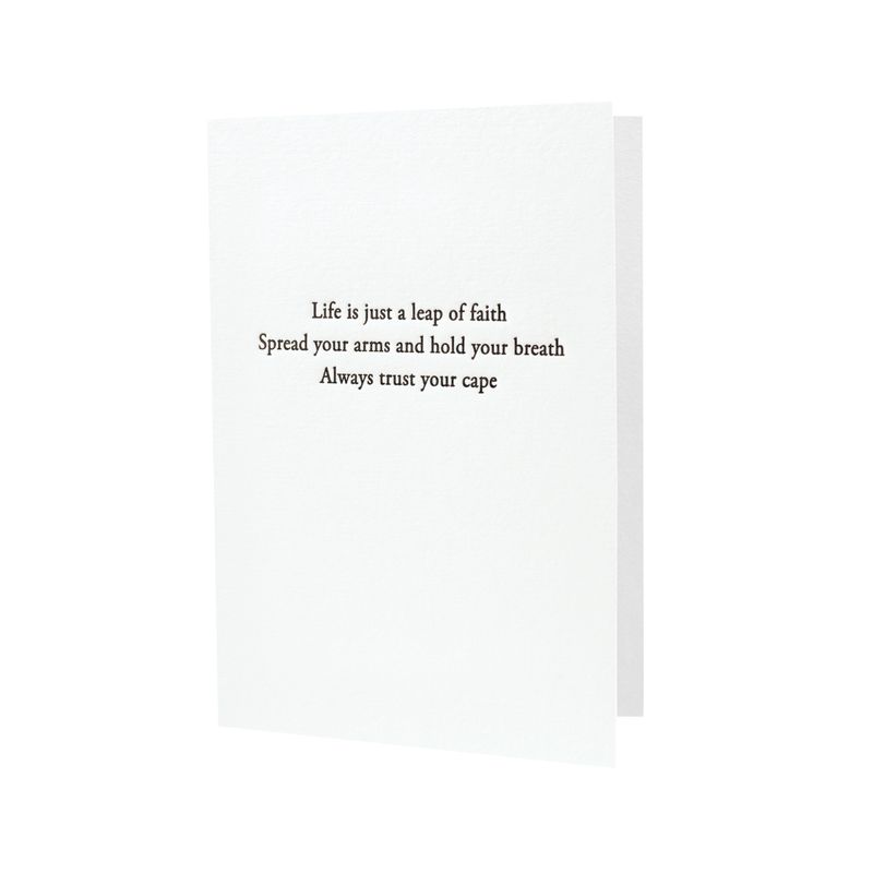 Life is Just a Leap of Faith Letterpress Card