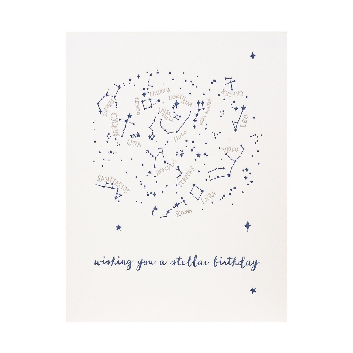 Stellar Birthday Letterpress Card