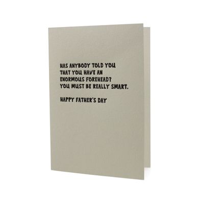 Enormous Forehead Father&#39;s Day Letterpress Card