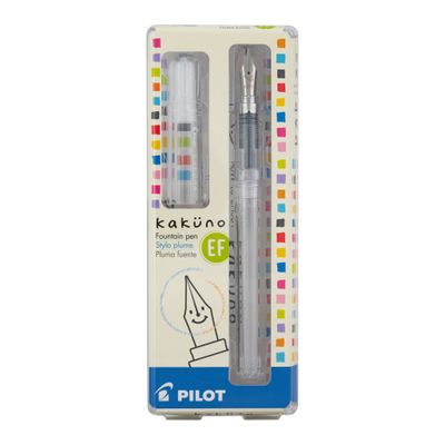 Pilot Kakuno Clear Fountain Pen Extra Fine