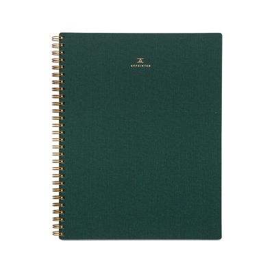 Appointed The Notebook in Hunter Green (Lined)