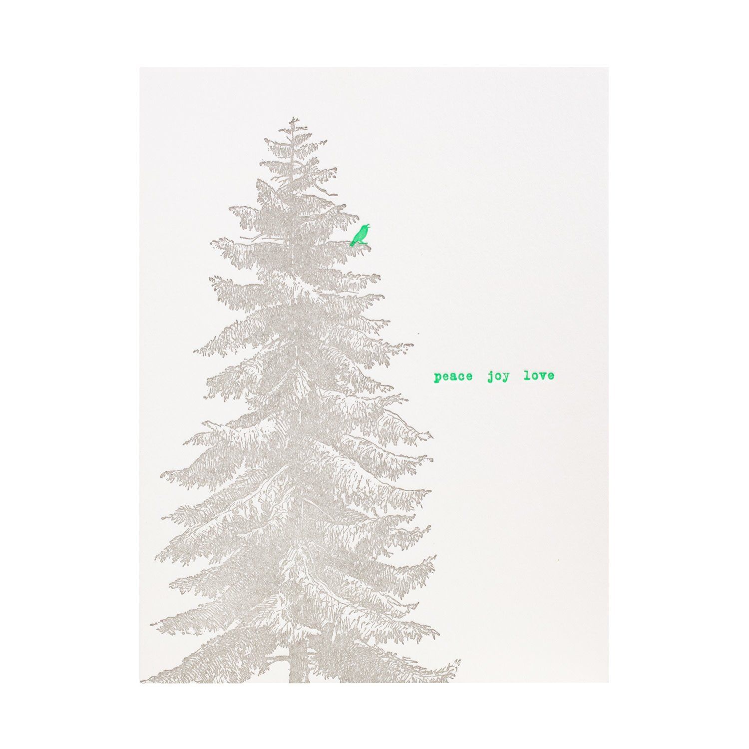 Norway Spruce Letterpress Cards Box of 6