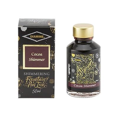 Diamine Shimmer Cocoa Bottled Ink 50ml