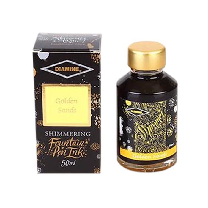 Diamine Shimmer Golden Sands Bottled Ink (50ml)