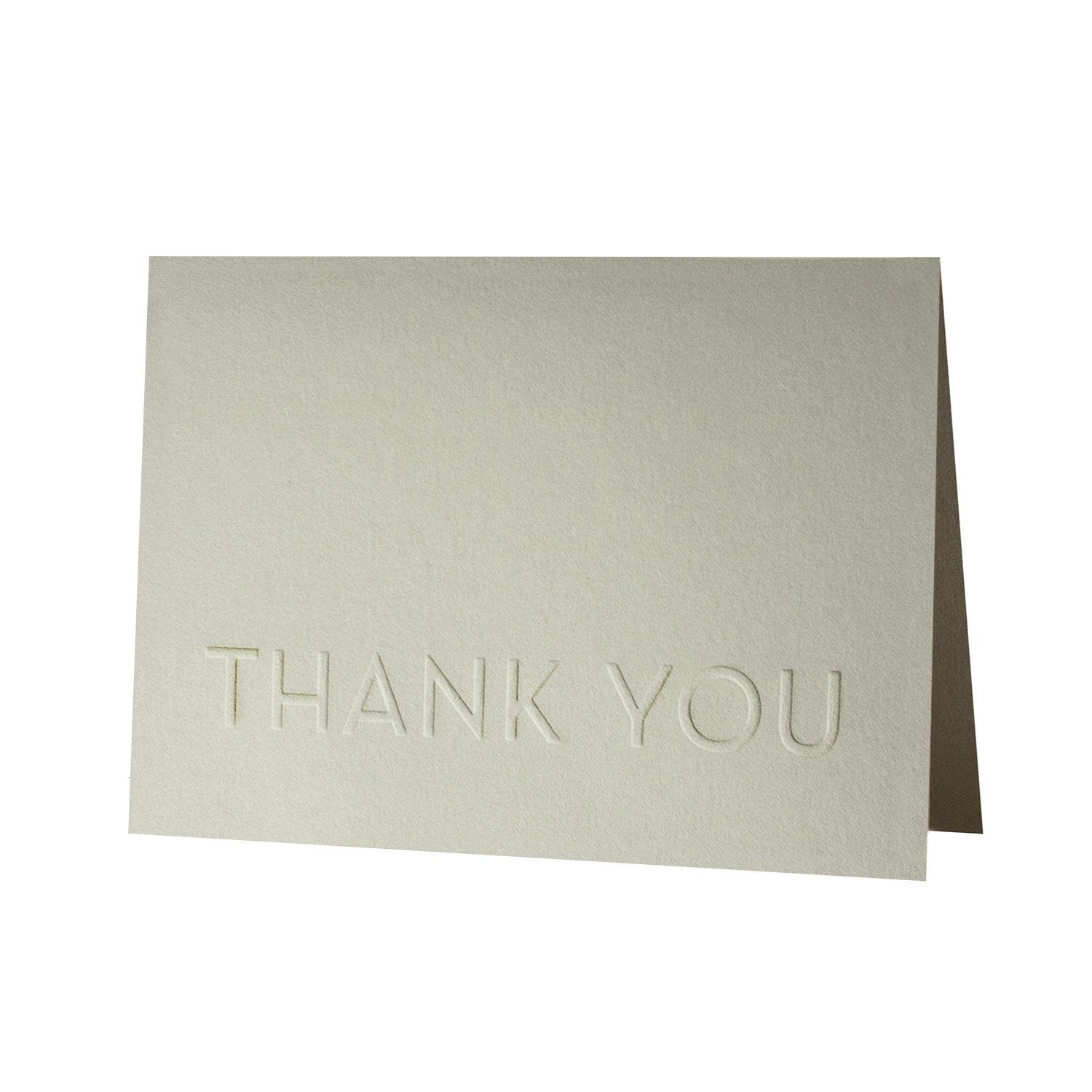 Embossed Thank You Letterpress Card