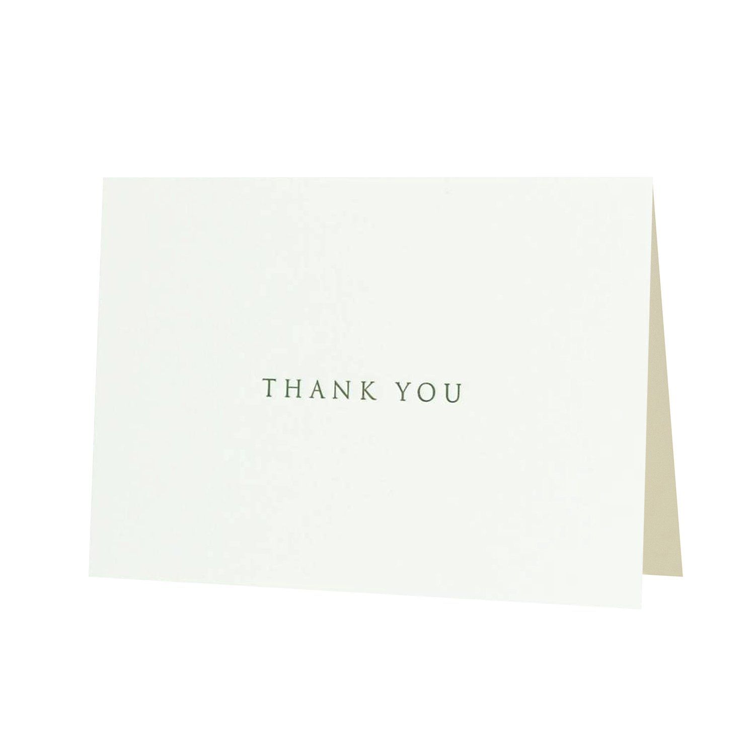 Trajan Thank You Letterpress Card