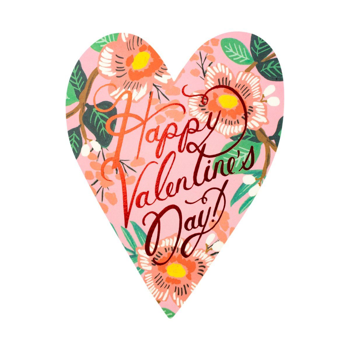 Heart Blossom Valentine Greeting Card