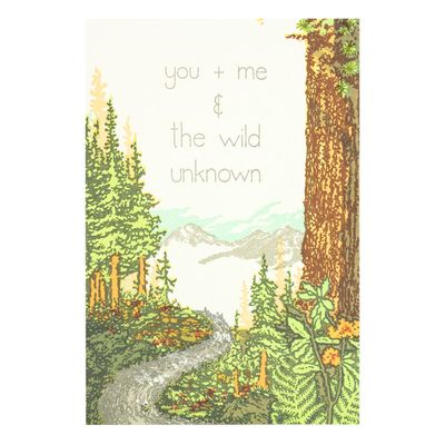 You + Me Wild Unknown Letterpress Card