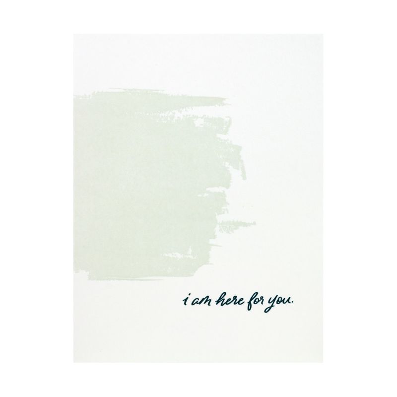 I'm Here For You Letterpress Card