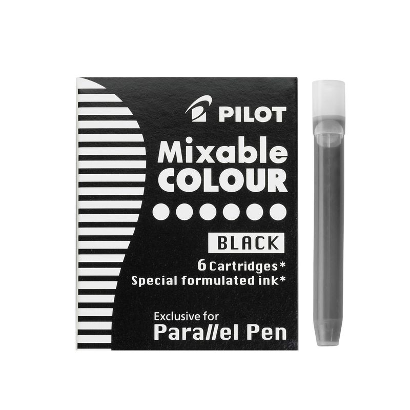 Pilot Parallel Pen Cartridges - Box of 6 Black
