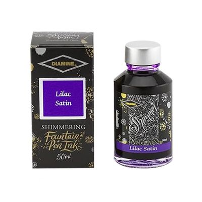Diamine Shimmer Lilac Satin Bottled Ink (50ml)