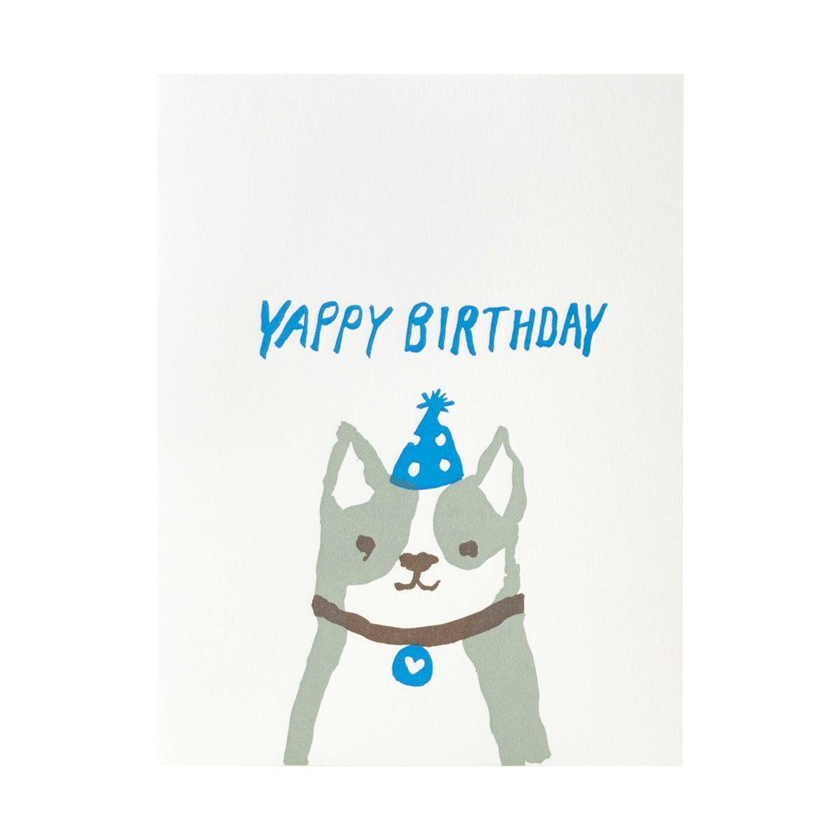 Yappy Birthday Letterpress Card