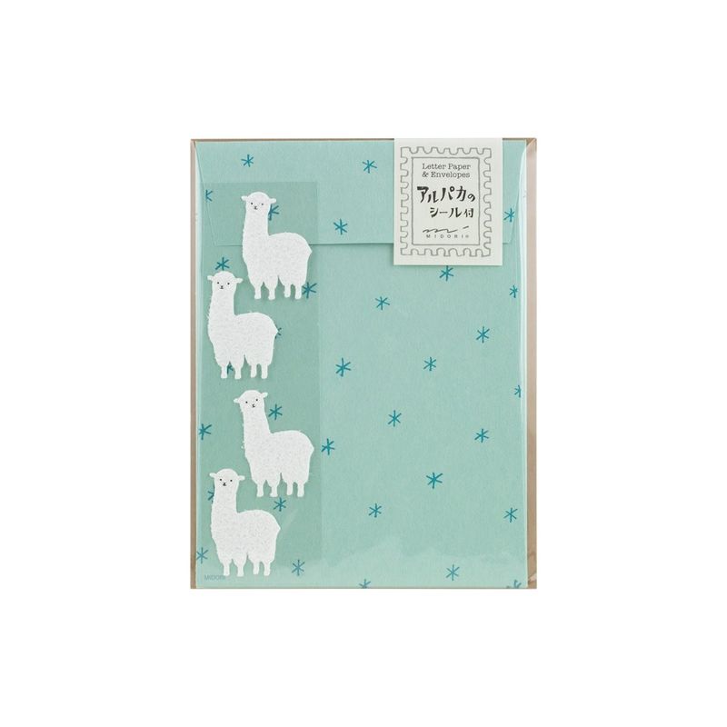Letter Set Alpaca with stickers