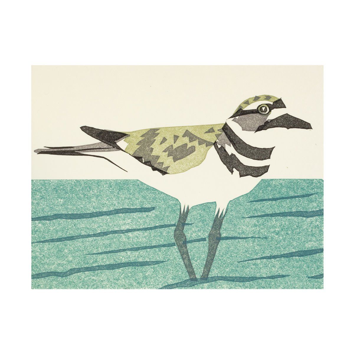 Kildeer Letterpress Card