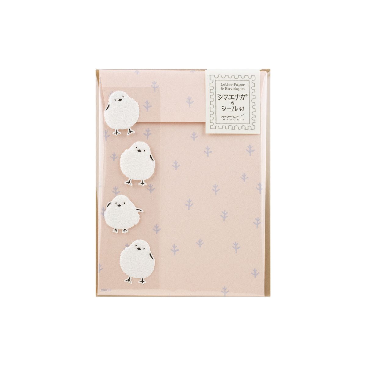 Letter Set Long-Tailed Bird with Stickers