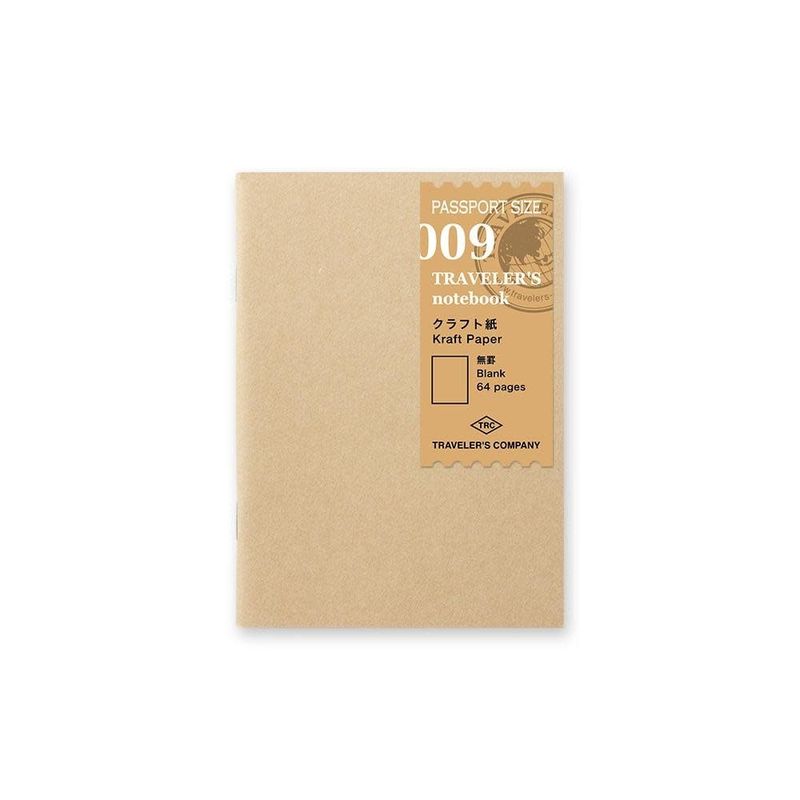 traveler&#39;s company - kraft paper refill - passport 009