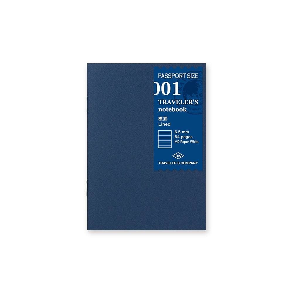 traveler&#39;s company - lined paper refill - passport 001