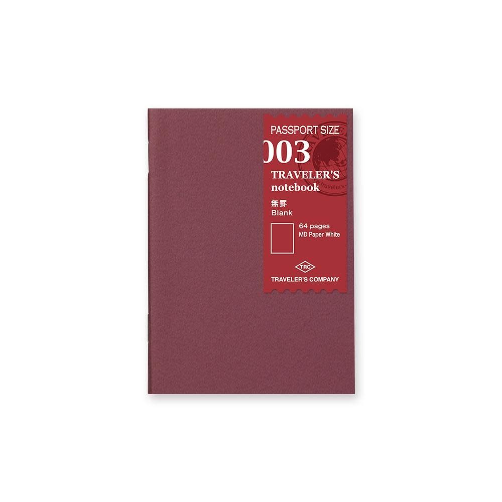 traveler&#39;s company - blank paper refill - passport 003