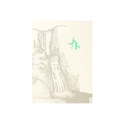 Jumping Over The Falls Letterpress Card