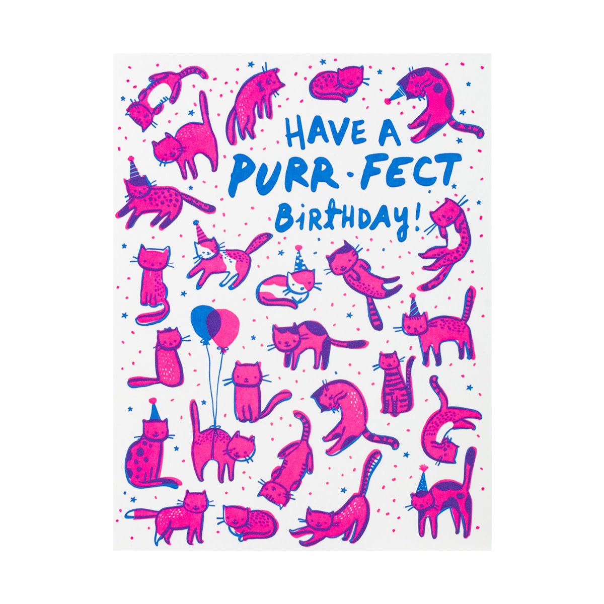 Purr-fect Birthday Letterpress Card