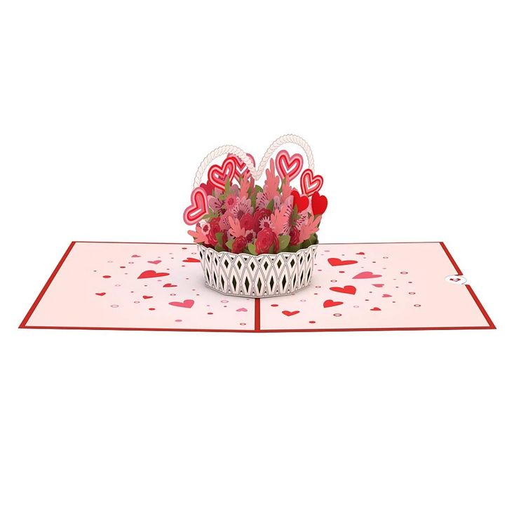 Valentine&#39;s Basket - Pop-Up Card