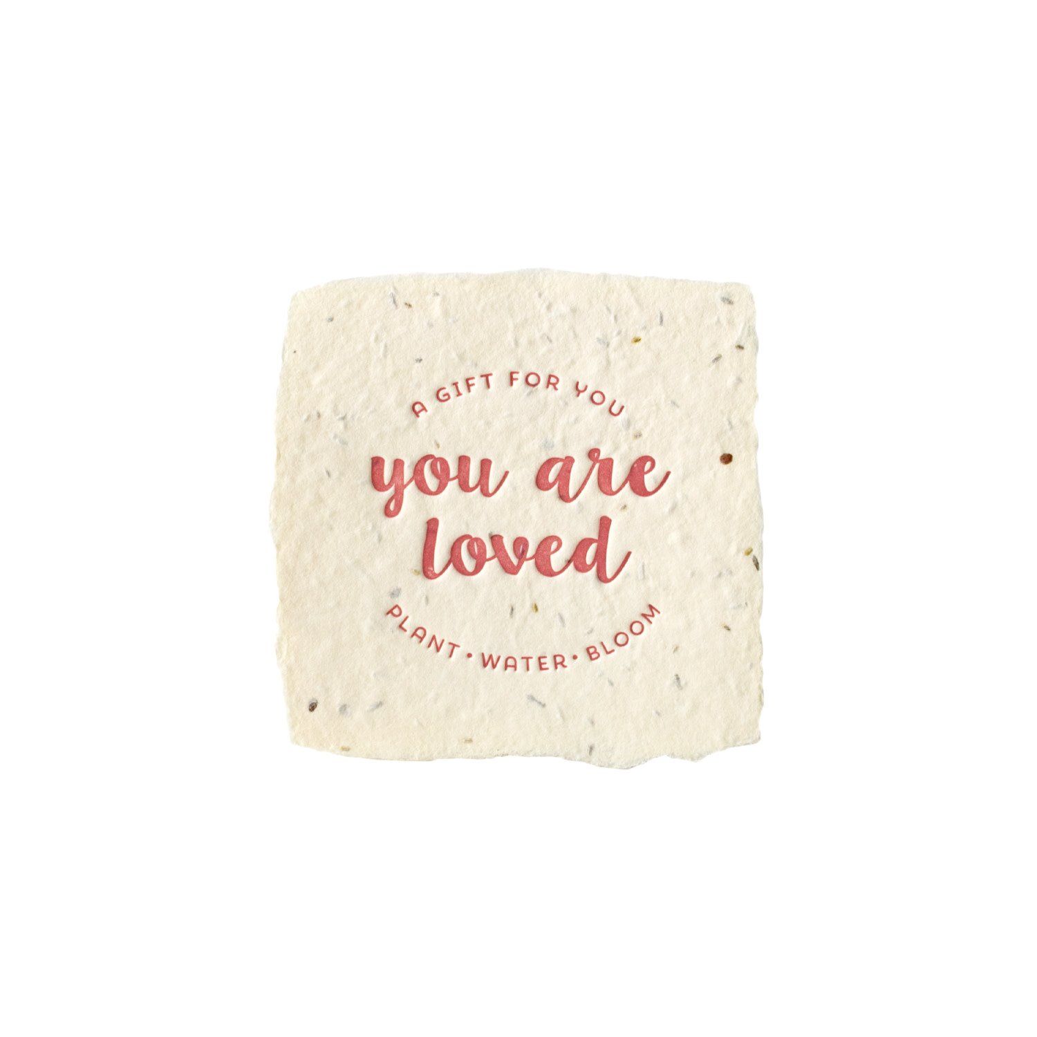 Loved Petite Wildflower Wish Letterpress Enclosure