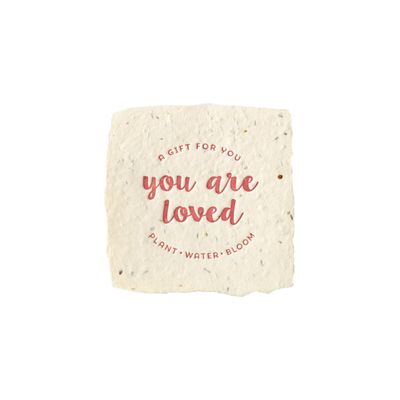 Loved Petite Wildflower Wish Letterpress Enclosure
