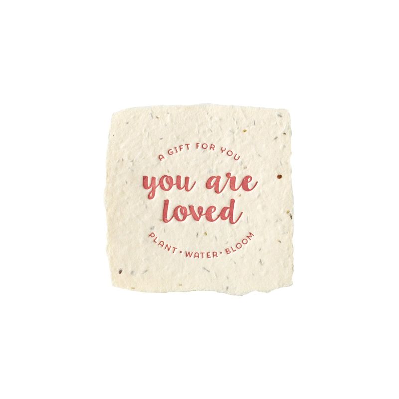 Loved Petite Wildflower Wish Letterpress Enclosure